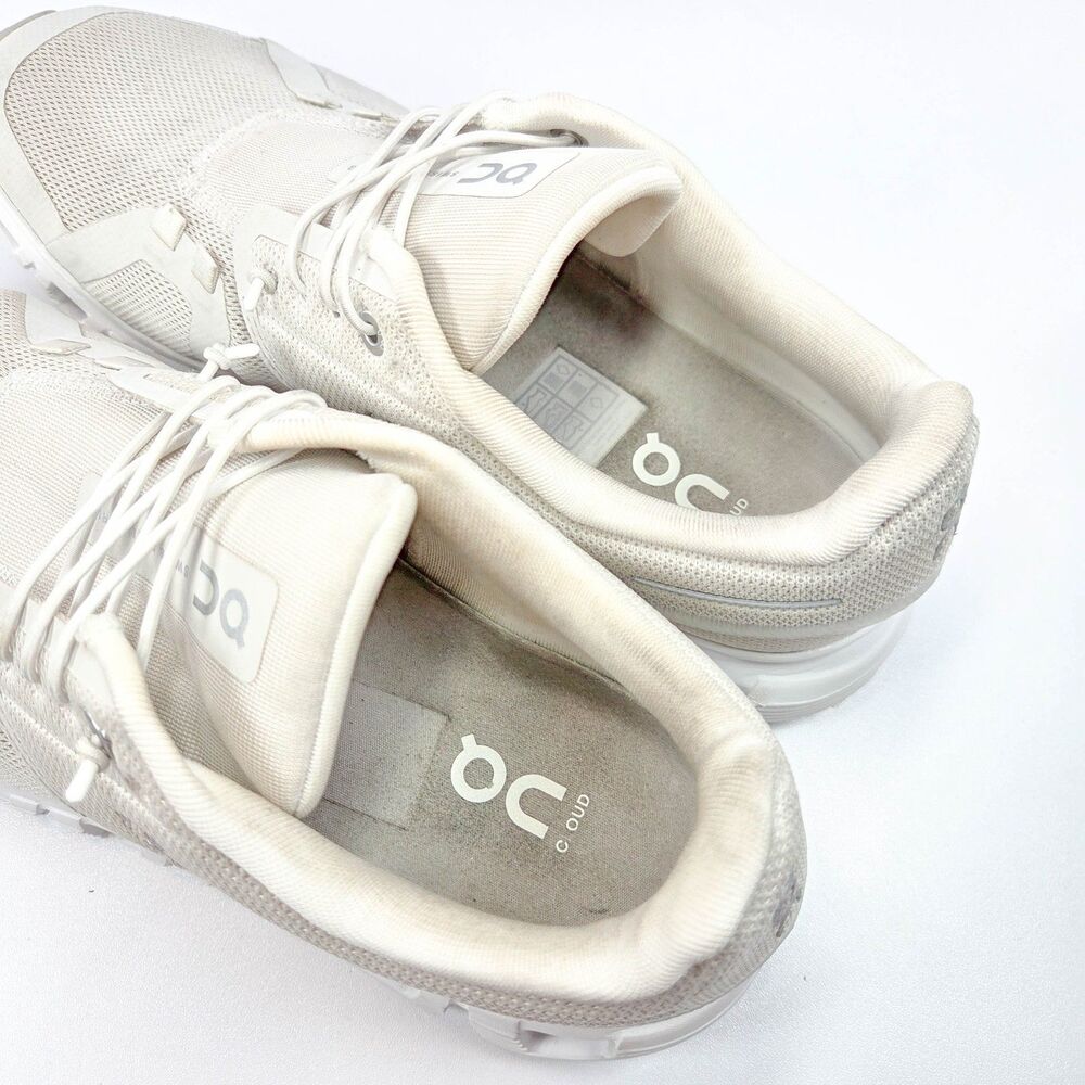 On Cloud 6 Pearl White Women’s 9 3WF10060755 Beige Running Shoes - Picture 4 of 7